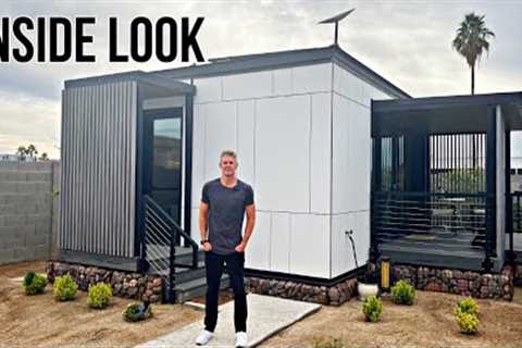 Bigger than Expected! Inside a 320 square foot PREFAB HOME with Robotic furniture!!