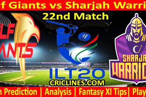 Today Match Prediction-GG vs SW-IL T20 2024-22nd Match-Who Will Win