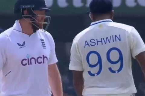 Jonny Bairstow and Ravichandran Ashwin involved in heated bust-up during second England vs India..