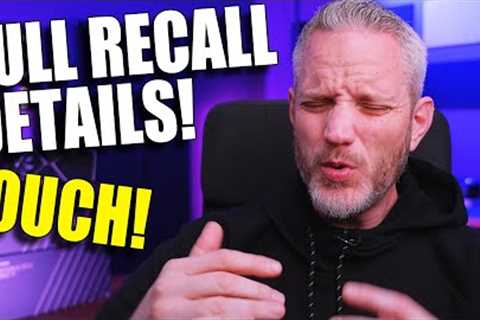 The RECALL is official! URGENT INFO!