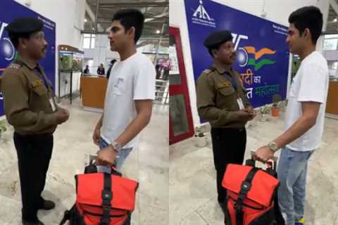 Shubman Gill surprises Gujarat Titans teammate Robin Minz’s father at Ranchi airport