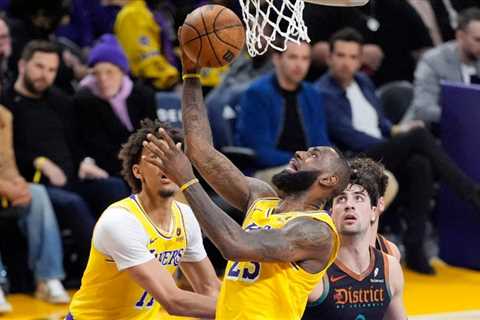 LeBron James nine points shy of 40K after Lakers beat Wizards