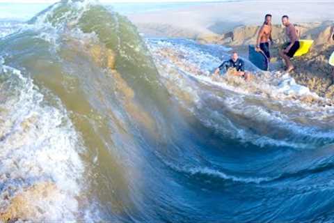 FLASH FLOOD Creates MASSIVE RIVER WAVE In Hawaii!