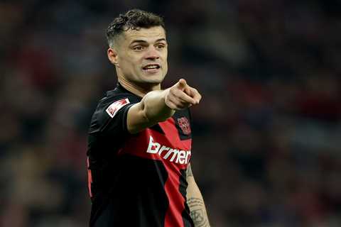 Granit Xhaka Sets Unlucky Record Despite Closing in on Incredible Unbeaten Season with Bayer..