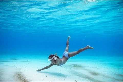 6 YR OLD Dorothy FREE DIVES DEEP into the Ocean of Aitutaki!!