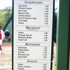 GOLF FANS SHOCKED OVER INCREDIBLY LOW PRICES AT THE MASTERS