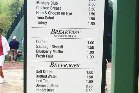 GOLF FANS SHOCKED OVER INCREDIBLY LOW PRICES AT THE MASTERS