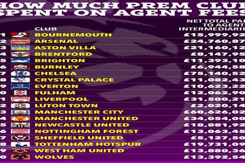 Premier League Clubs Spend Record £409 Million on Agent Fees