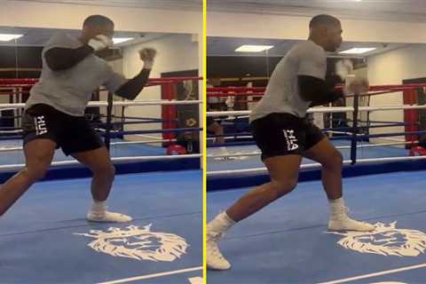 ‘Fastest heavyweight in the world’ – Anthony Joshua wows fans with blistering hand speed in latest..