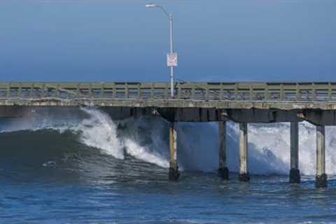 Closed Ocean Beach Pier suffers more damage from high surf