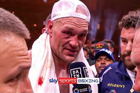 I believe I won that fight! 💢  Tyson Fury immediate post-fight reacton To Usyk defeat