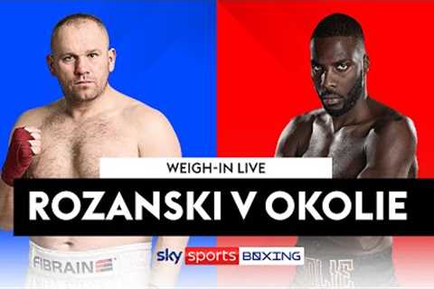 Lukasz Rozanski vs Lawrence Okolie 👊 🇵🇱  WEIGH-IN LIVE!