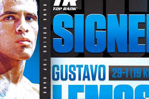 Gustavo Lemos joins Top Rank