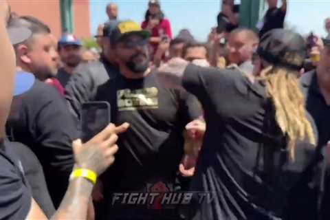 Massive Brawl Erupts Between Nate Diaz and Jorge Masvidal’s Teams Ahead of Boxing Fight