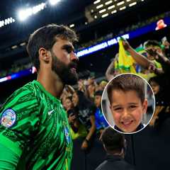 Alisson’s son backs Liverpool teammates in Euros by wearing their shirt