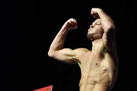 Nate Diaz vs. Jorge Masvidal weigh ins video, LIVE stream results