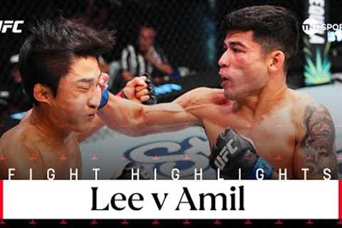 WHAT WAS THAT! 🔥  JeongYeong Lee v Hyder Amil  UFC Fight Night Highlights