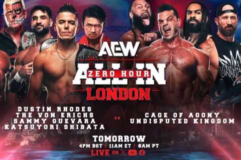 Ten Man Tag Added To AEW All In: Zero Hour, Updated Card