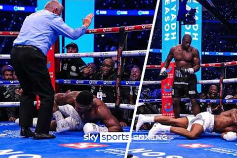 Daniel Dubois' BRUTAL knockout of Anthony Joshua from ALL ANGLES 📹