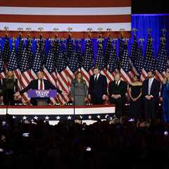 Dana White Joins Donald Trump on Stage as President Declares Victory