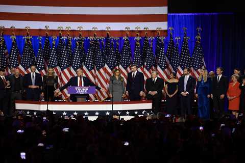 Dana White Joins Donald Trump on Stage as President Declares Victory