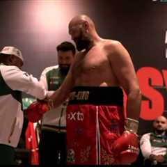 Tyson Fury's Outfit Raises Eyebrows Ahead of Oleksandr Usyk Rematch