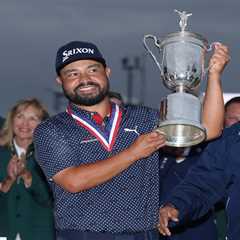 Tearful JJ Spaun sinks monster putt on final hole as 120/1 underdog pips Robert MacIntyre to US..