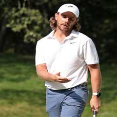 PGA Tour star spotted in touching moment with wife after missing out on $3.6m Travelers..
