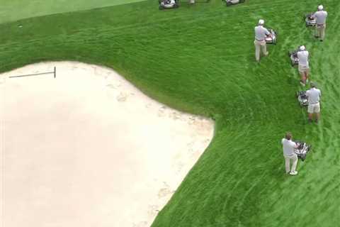 US Open release incredible video of army of lawnmowers to tackle rough as stars brand conditions..