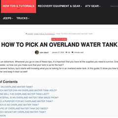 7 Best Off Road Water Tank Models for 2025