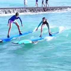 Learn to Surf in Waikiki | Hawaii Surfing Academy LLC | Free Drone Video & Best Surf Lessons..