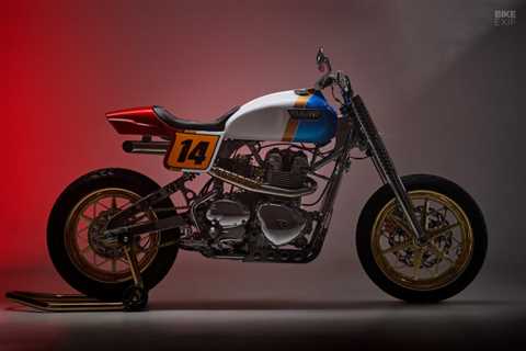 Bull Ring: A taurine Triumph Bonneville scrambler from Spain