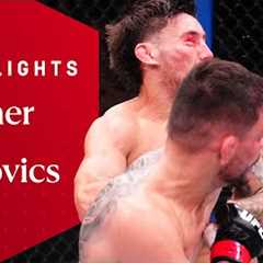 FIGHT OF THE NIGHT! 🔥  Elves Brener vs Esteban Ribovics  UFC Fight Night Highlights