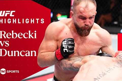 BRUTAL BLOODY BOUT! 🩸  Mateusz Rebecki vs Chris Duncan  UFC Fight Night Highlights