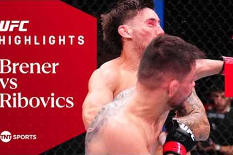 FIGHT OF THE NIGHT! 🔥  Elves Brener vs Esteban Ribovics  UFC Fight Night Highlights