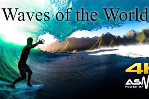 🔴 (ASMR) Waves of the World/Surfing🌊 - Hawaii, Teahupo''o - 10 Hour Loop for Stores