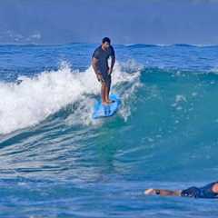 Pua''ena Point ~ Mellow Relaxing Longboard Surfing North Shore O''ahu Hawaii