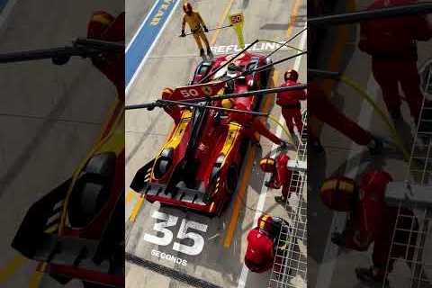 How long does it take to pit a #Ferrari499P? 🛠️#FerrariHypercar #WEC