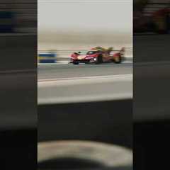 From daylight to headlights 💡#FerrariHypercar #Ferrari499P #WEC #8HBahrain