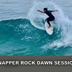 Surfing Snapper Rocks Dawn Session! Nice Clean long Walls Early! Sunday 22nd November 2025