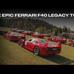 A journey through the iconic Ferrari F40 Legacy Tour