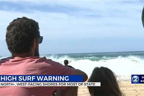 Lifeguards urge caution as high surf pounds Oʻahu’s North Shore