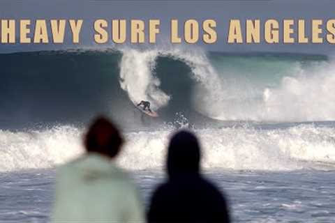 Heavy Surf Pounds Los Angeles