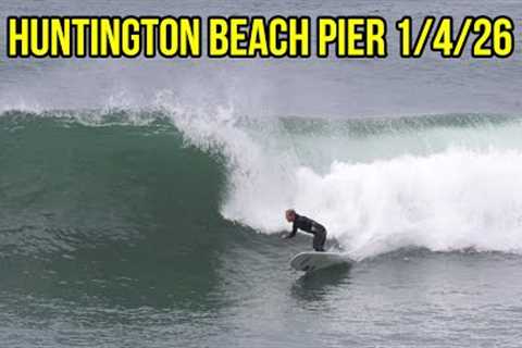 Last Good Waves Before The Rain Hit The Huntington Beach Pier! (January 4th 2026)