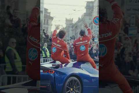 Looking back at a magical evening in Milan 🤩 #F1Shorts #ScuderiaFerrari