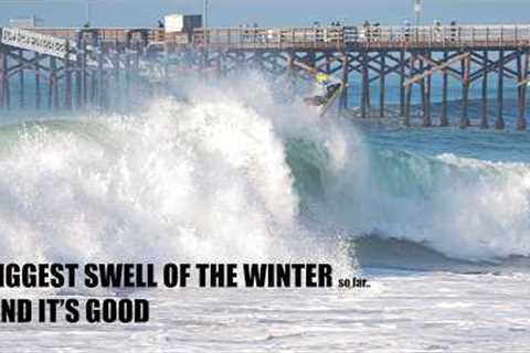 BIGGEST SWELL OF THE WINTER (so far) | SEAL BEACH | FEB 7th 2026